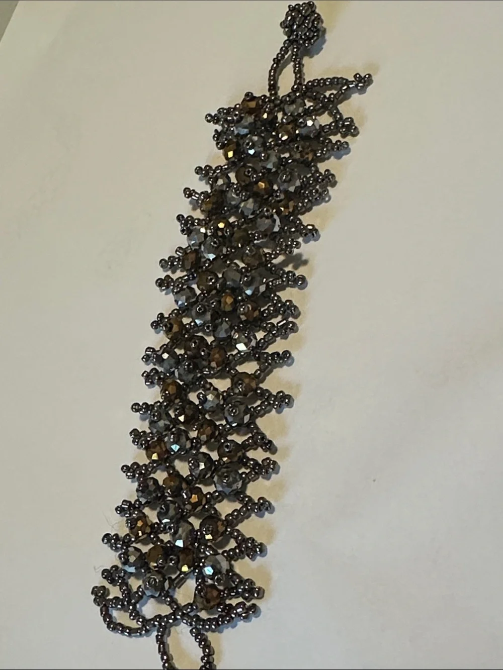 Elegant Silver and Gold Beaded Bracelet
